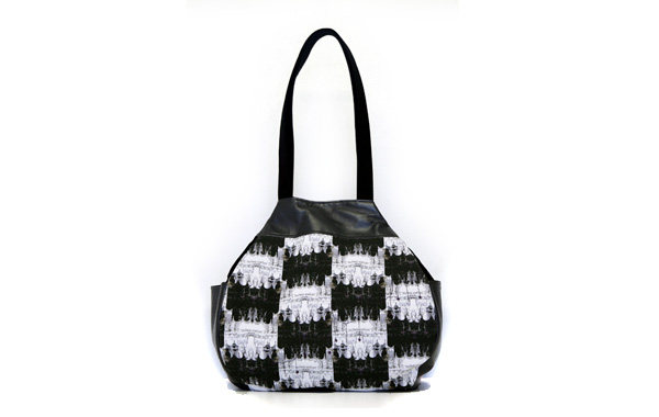 Harriett Chapman Designs Large Check Leather Handbag